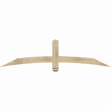 Ekena Millwork Bellingham Rough Sawn Timber Gable Bracket, Douglas Fir, 72"W x 18"H x 2"D x 4"F, 6/12 Pitch GBW072X18X0204BEL00RDF